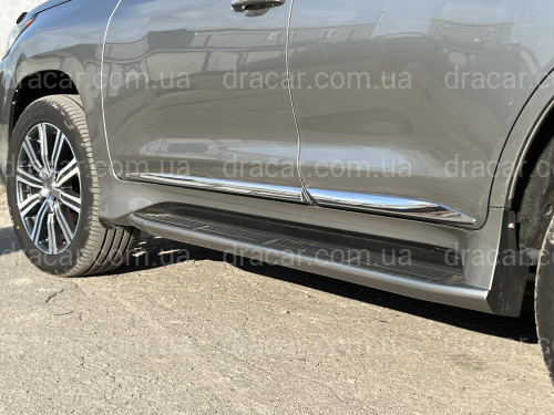 Хромированные молдинги на двери Lexus LX 570 / 450D 2015- артикул 6543