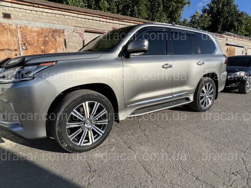 Хромированные молдинги на двери Lexus LX 570 / 450D 2015- артикул 6543