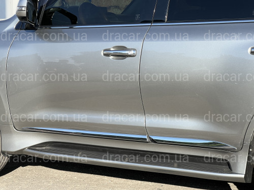 Хромированные молдинги на двери Lexus LX 570 / 450D 2015- артикул 6543