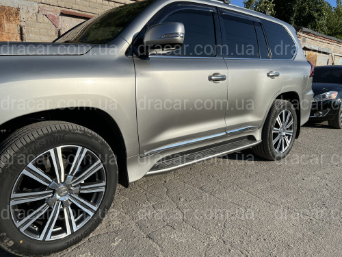 Хромированные молдинги на двери Lexus LX 570 / 450D 2015- артикул 6543