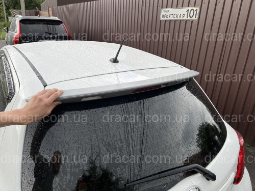 Спойлер козирок на кришку багажника Toyota Yaris 2011-2015 ABS пластик під фарбування артикул 6063