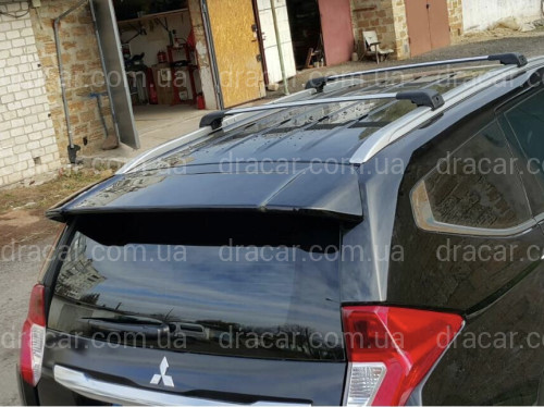 Спойлер козирок Mitsubishi Pajero Sport 2015-2019 ABS пластик під фарбування артикул 6696