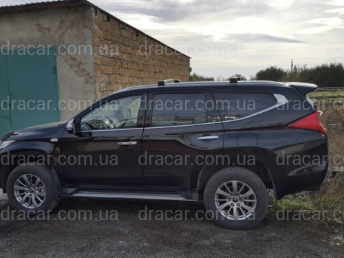 Спойлер козирок Mitsubishi Pajero Sport 2015-2019 ABS пластик під фарбування артикул 6696