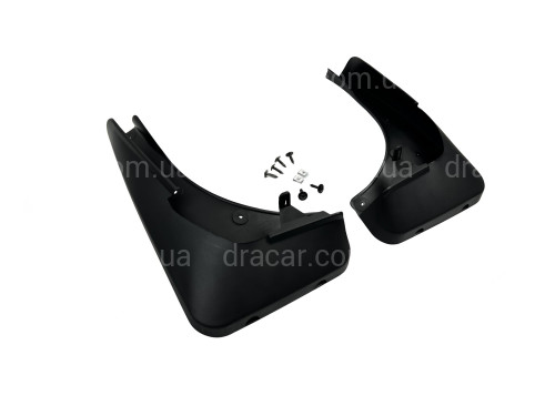 Бризковики передні BMW X5 E70 2007-2013/F15 2013-2019 з порогами та без М пакета комплект 2шт. артикул 4329