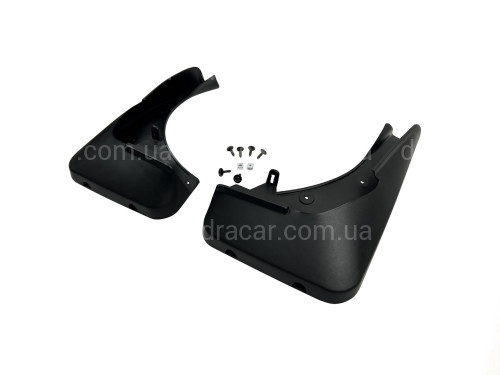 Бризковики передні BMW X5 E70 2007-2013/F15 2013-2019 з порогами та без М пакета комплект 2шт. артикул 4329