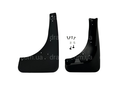 Бризковики передні BMW X5 E70 2007-2013/F15 2013-2019 з порогами та без М пакета комплект 2шт. артикул 4329
