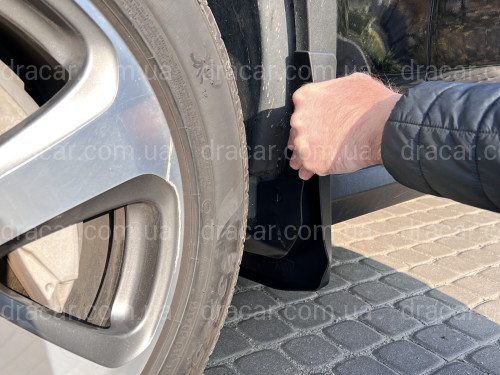 Бризковики Mercedes Benz GLC X253 2015+ без порога комплект 4 шт.  артикул 6584