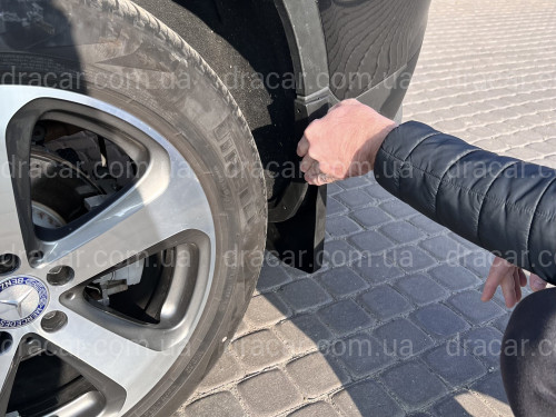 Бризковики Mercedes Benz GLC X253 2015+ без порога комплект 4 шт.  артикул 6584