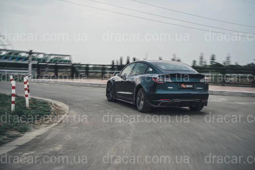 Спойлер лип багажника Tesla model 3 2017- ABS пластик, колір чорний глянець артикул 7884