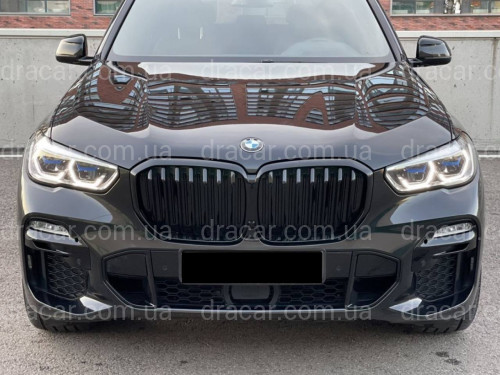 Решітка радіатора ніздрі M-Perfomance стиль BMW X5 G05 2019-2022 чорний глянець артикул 7889