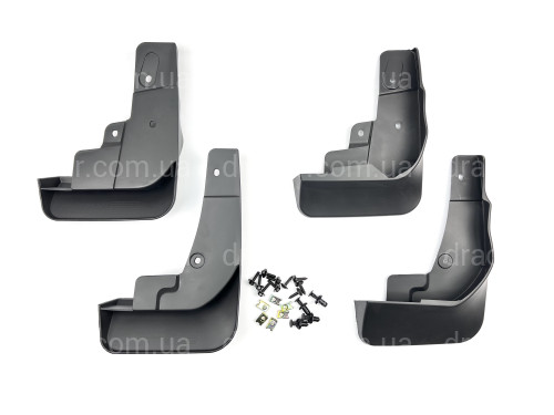 Бризковики Mazda CX-5 2022+ USA TURBO З ЧОРНИМИ ГЛЯНЦЕВИМИ АРКАМИ комплект 4шт артикул 7757