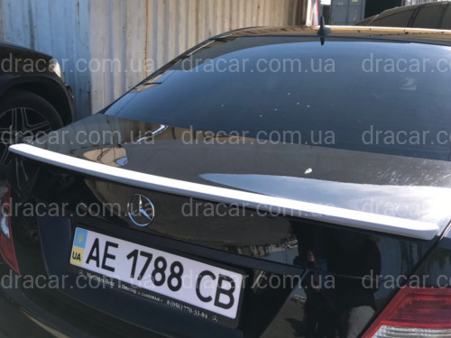 Спойлер ліп на багажник Mercedes-Benz C-class W204 2007-2014 ABS пластик під фарбування артикул 6795