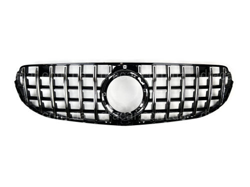 Решітка радіатора GT CHROME Mercedes GLC-Class X253 / C253 2020-2023 (НЕ AMG) артикул 7952