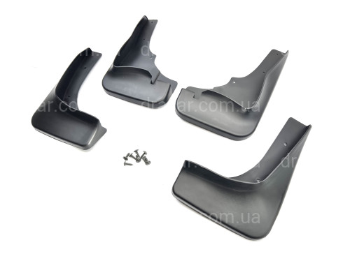 Бризковики Mitsubishi Outlander XL  2007-2012 широкий поріг комплект 4шт артикул 3625