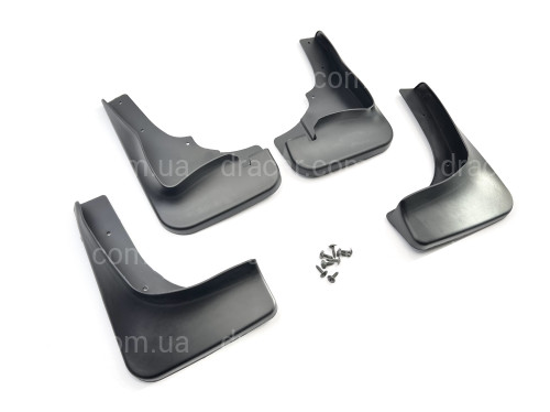 Бризковики Mitsubishi Outlander XL  2007-2012 широкий поріг комплект 4шт артикул 3625