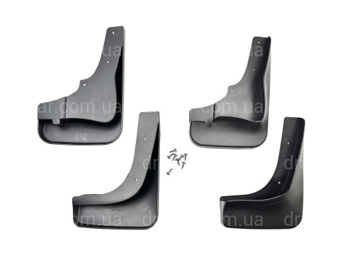 Бризковики Mitsubishi Outlander XL  2007-2012 широкий поріг комплект 4шт артикул 3625