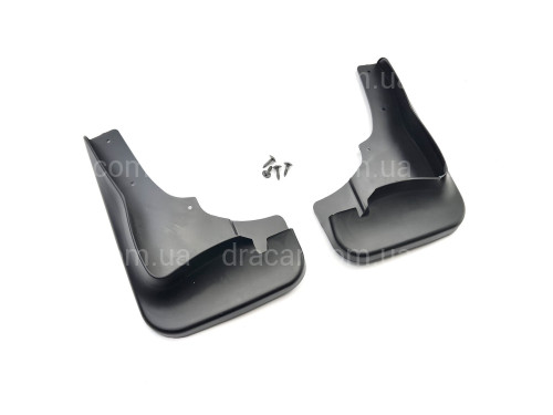 Бризковики передні Mitsubishi Outlander XL 2007-2012 під широкий поріг комплект 2 шт артикул 6590