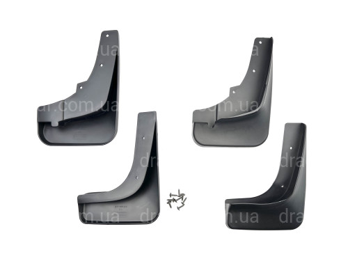 Бризковики Mitsubishi Outlander XL  2007-2012 під вузький поріг комплект 4шт артикул 4551