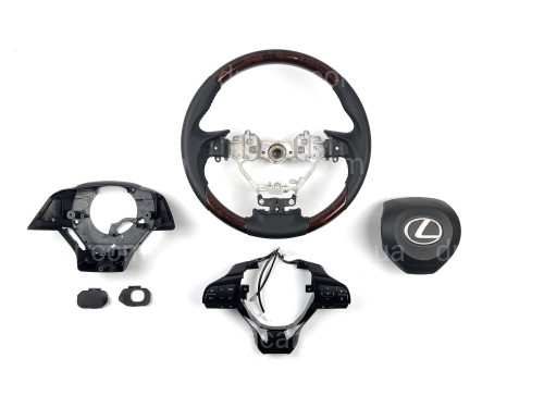 Кермо у зборі чорне з деревом Lexus LX 570 / GX 460 артикул 7969