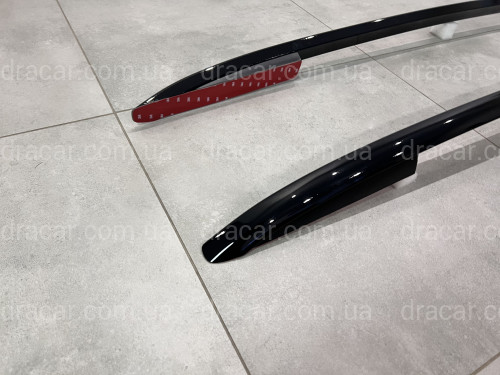 Рейлінги на дах OEM Porsche Cayenne 958/Volkswagen Touareg 2010-2018 алюміній 2шт. колір чорний артикул 7976