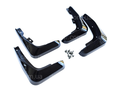 Бризковики Lexus ES 2006-2012 у кольорі чорний лак комплект 4 шт артикул 6352