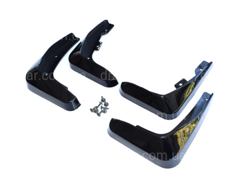 Бризковики Lexus ES 2006-2012 у кольорі чорний лак комплект 4 шт артикул 6352