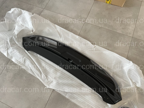 Спойлер козирок Toyota Land Cruiser 200 2007-2015  ABS пластик чорний колір артикул 1487