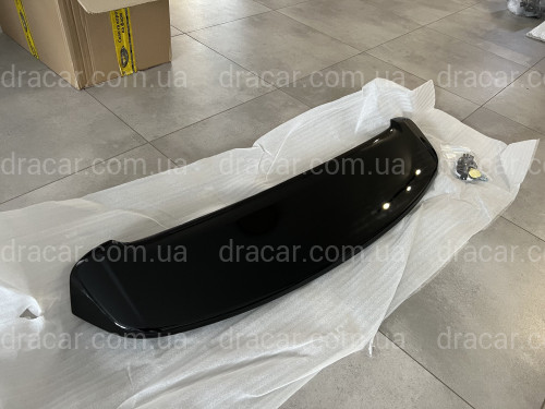 Спойлер козирок Toyota Land Cruiser 200 2007-2015  ABS пластик чорний колір артикул 1487