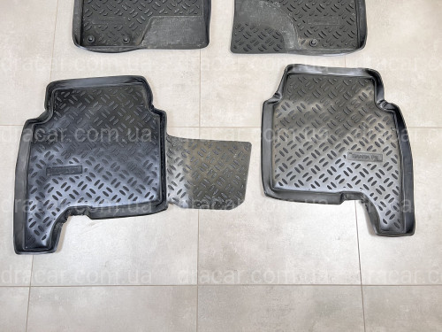 Килими салону поліуретанові з бортом Aileron Hyundai Santa Fe рестайлінг 2010-2012 комплект 4 шт. артикул 6083