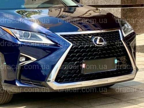 Бампер комплектний  з решіткою у стилі 2020+ для Lexus RX 2015-2019 артикул 6478
