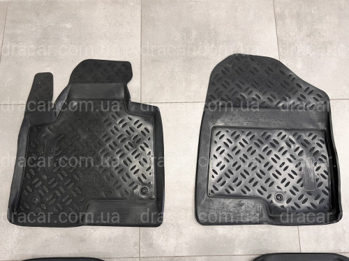 Килими салону гумові Hyundai Santa Fe 2013-5 місць артикул 6081