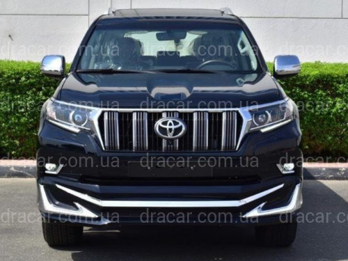 Спідниця переднього бампера Toyota Land Cruiser 150 2018 - з DRL артикул 7154
