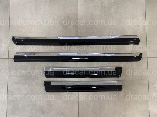 Молдінги на двері Toyota Land Cruiser Prado 150 / Lexus GX 460 колір чорний артикул 3406