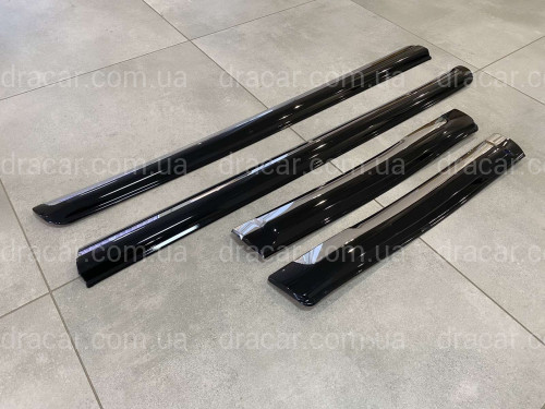 Молдінги на двері Toyota Land Cruiser Prado 150 / Lexus GX 460 колір чорний артикул 3406