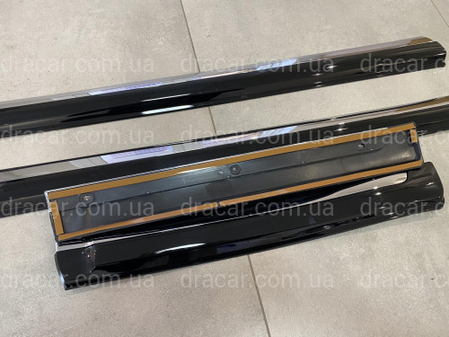 Молдінги на двері Toyota Land Cruiser Prado 150 / Lexus GX 460 колір чорний артикул 3406