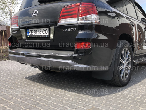 Спідниця обвіс заднього бампера F-Sport Lexus LX 570 2012-2015 артикул 5780