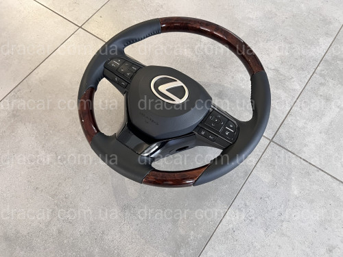 Кермо у зборі чорне з деревом Lexus LX 570 / GX 460 артикул 7969