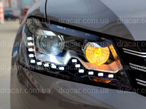 Передні фари Volkswagen Passat B7 USA 2011-2015 артикул 7015
