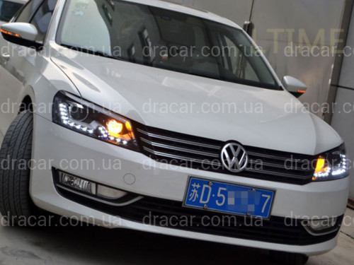 Передні фари Volkswagen Passat B7 USA 2011-2015 артикул 7015