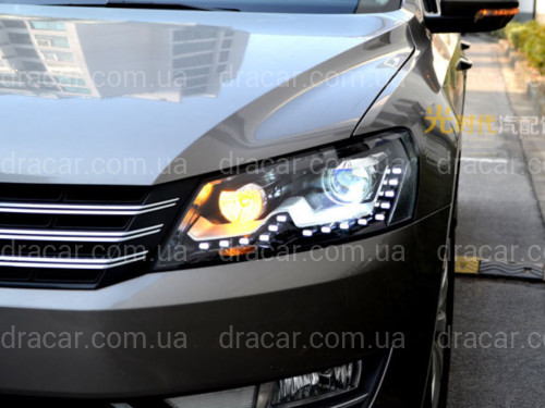 Передні фари Volkswagen Passat B7 USA 2011-2015 артикул 7015