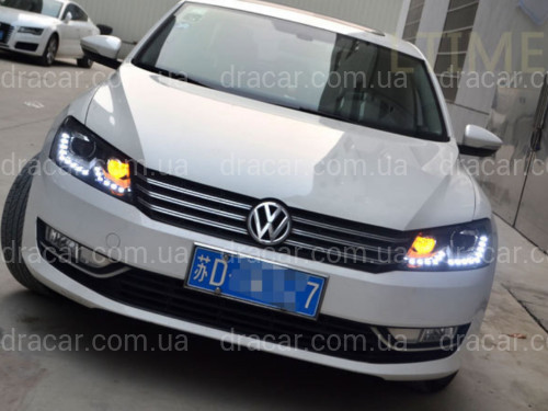 Передні фари Volkswagen Passat B7 USA 2011-2015 артикул 7015