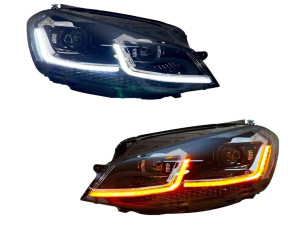 FULL LED фари Volkswagen Golf 7.5 рестайлінг 2017-2021 