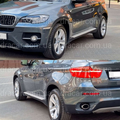 Бризковики під підножку  BMW X6 E71 07-13 / F16 14-18 комплект 4шт. артикул 3872