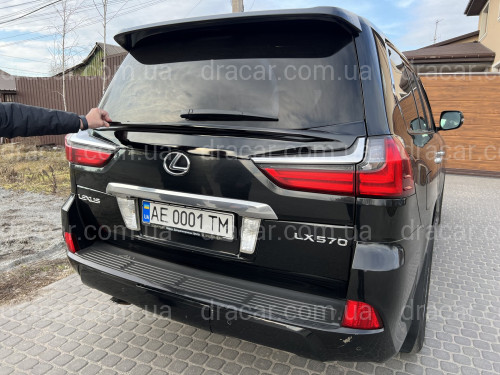 Спойлер WALD Lexus LX 450D / 570 2015-2022 ABS пластик, колір чорний артикул 6546