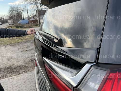 Спойлер WALD Lexus LX 450D / 570 2015-2022 ABS пластик, колір чорний артикул 6546