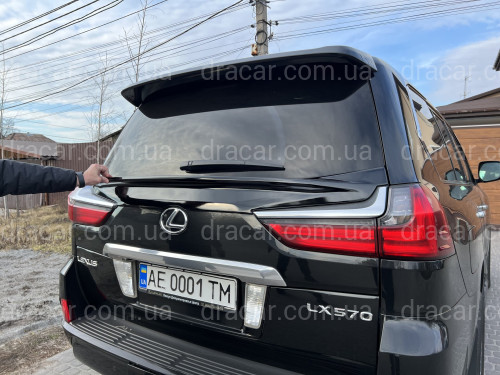 Спойлер WALD Lexus LX 450D / 570 2015-2022 ABS пластик, колір чорний артикул 6546