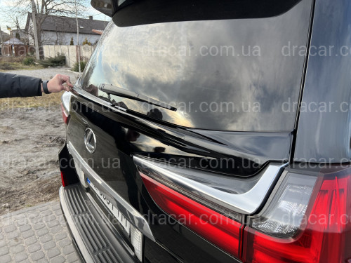 Спойлер WALD Lexus LX 450D / 570 2015-2022 ABS пластик, колір чорний артикул 6546