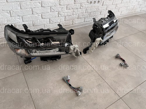 Фари FULL LED 3 лінзи Toyota Land Cruiser 200 2015-2022 (ліва+права) артикул 7654