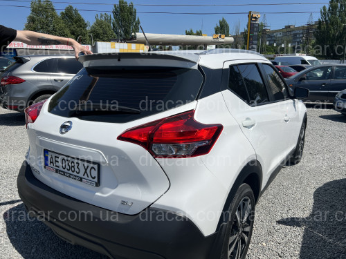 Спойлер козирок задніх дверей Nissan Kicks 2016-2022 ABS пластик під фарбування артикул 7631