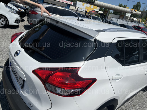 Спойлер козирок задніх дверей Nissan Kicks 2016-2022 ABS пластик під фарбування артикул 7631